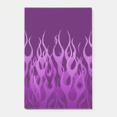 Coole Lila Racing Flames Graphic Post-it Klebezettel (Vorderseite)