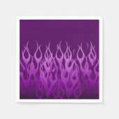 Coole Lila Racing Flames Graphic Serviette (Vorderseite)