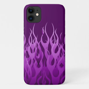 Coole Lila Racing Flames Stilvoll Case-Mate iPhone Hülle