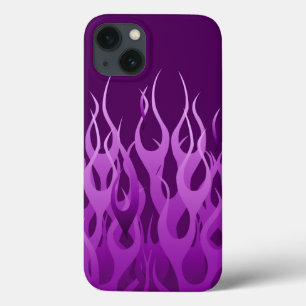 Coole Lila Racing Flames Stilvoll Case-Mate iPhone Hülle