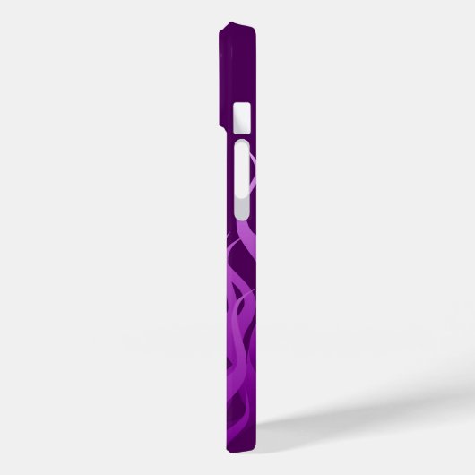 Coole Lila Racing-Flammen Case-Mate iPhone Hülle (Rückseite / Links)