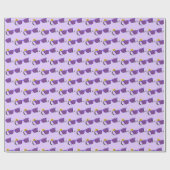 COOLE lila Sonnenbrille mit Sonnenbrille Geschenkpapier (Flach)