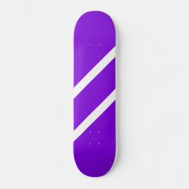 Coole Lila Streifen Skateboard