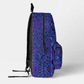 Coole Lila und blaue Abstrakte Gefärbte Krawatte R Bedruckter Rucksack (Links)