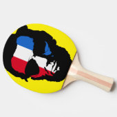 Coole Lincoln-Sonnenbrille-Pop-Kunst (rotes weißes Tischtennis Schläger (Seitenansicht)