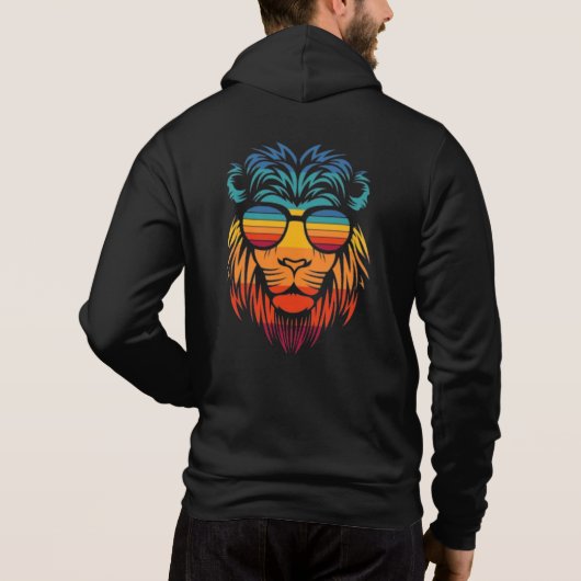 Coole Lion Hoodie (Rückseite)