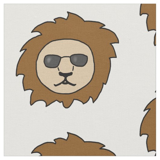 Coole Lion Stoff (Nahaufnahme)