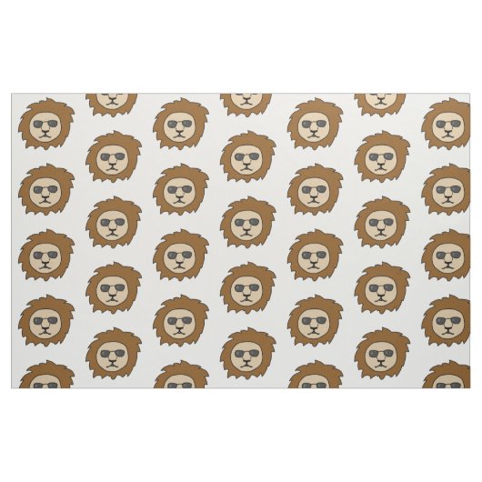 Coole Lion Stoff (Fat Quarter (45,7 x 55,9 cm))