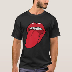 Coole Lippen Bite Kiss Me Red Lips Mutter T-Shirt