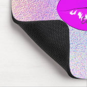 Coole Lippen, holografisch Mousepad (Ecke)