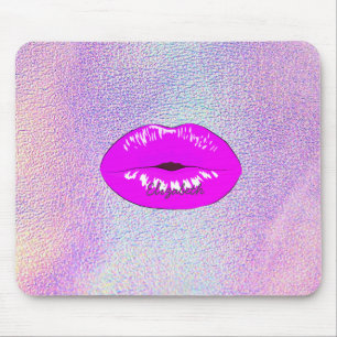 Coole Lippen, holografisch Mousepad