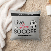 coole Live-Liebe Fußball-Sportarten Kissen (Decke)