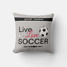 coole Live-Liebe Fußball-Sportarten Kissen