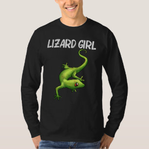 Coole Lizard für Mädchen Kinder Gecko Green Reptil T-Shirt