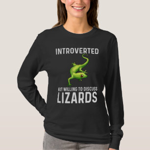 Coole Lizard für Männer Gecko Green Reptile Anim T-Shirt