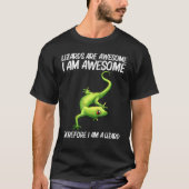 Coole Lizard für Männer Gecko Green Reptile Anim T-Shirt (Vorderseite)