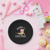 Coole Lizard Reptile mit Weihnachtshut Pappteller (Party)