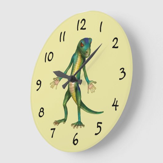 Coole Lizard-Wall-Uhr Große Wanduhr (Winkel)