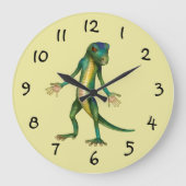 Coole Lizard-Wall-Uhr Große Wanduhr (Vorderseite)