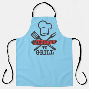Coole lizenzierte Grill-Wortkunst-Verkäufer Schürze