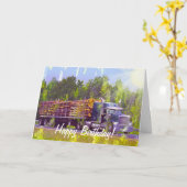 COOLE LKW-Geburtstagskarten Karte (Gelbe Blume)