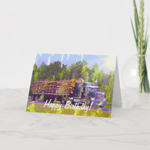 COOLE LKW-Geburtstagskarten Karte
