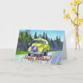 COOLE LKW-Geburtstagskarten Karte (Gelbe Blume)