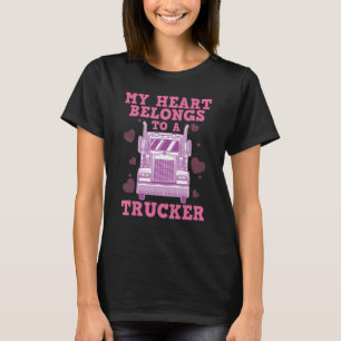 Coole LKWs Ehefrau Geschenk für Frauen LKW-Fahrer T-Shirt