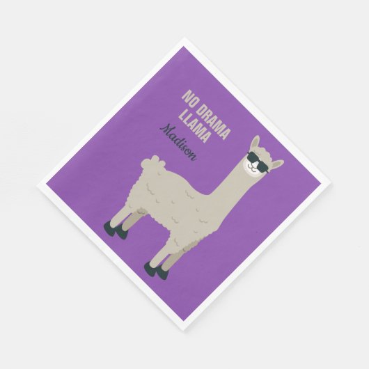 Coole Llama-Papierservietten Serviette (Ecke)
