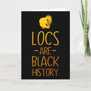 Coole Locs-Kunst für Frauen Mama Afro-Haar Schwarz Karte