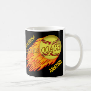 Coole lodernde SOFTBALL-TRAINER-GESCHENKE sind Kaffeetasse