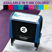 Coole Logo-Rücksendeadresse für Pacific Moon Hotel Permastempel