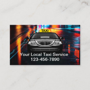 Coole lokale Taxi-Service-Geschäftskarten Visitenkarte