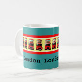 Coole Londoner Bus-Tasse Kaffeetasse (Vorderseite Links)