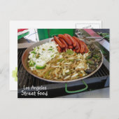 Coole Los Angeles Street Food Postcard! Postkarte (Vorne/Hinten)