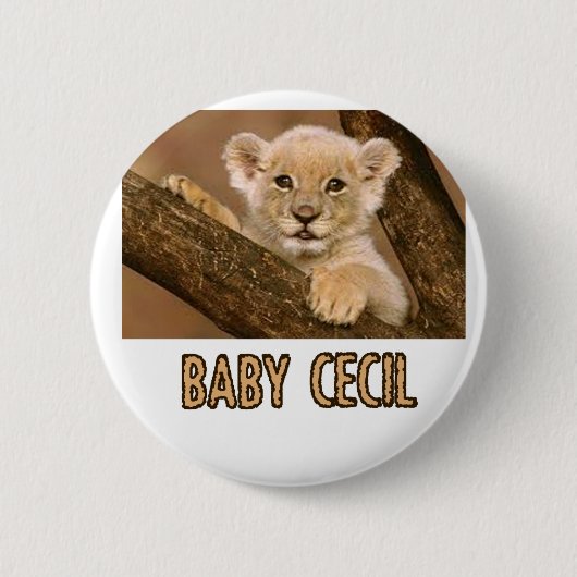 coole Löweentwürfe Button (Vorderseite)