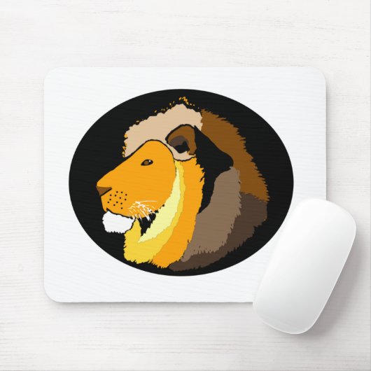 coole Löwen-Kopfkunstgeschenke und Zubehör Mousepad (Mit Mouse)
