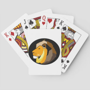coole Löwen-Kunstgeschenke und Zubehör Spielkarten