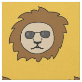 Coole Löwen mit Sonnenbrille Stoff (Nahaufnahme)