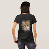 Coole Löwenkatze T-Shirt (Schwarz voll)