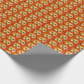 Coole Löwenkopf-Zeichenmuster Kinder Geschenkpapier (Ecke)