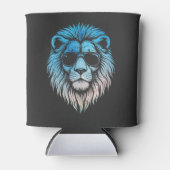 Coole Löwentrage Sonnenbrille Dosenkühler (Vorderseite)