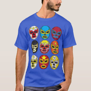 Coole Lucha Libre-Ringer-Masken Lustiges Wrestling T-Shirt