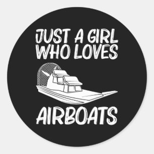 Coole Luftboot-Geschenke Für Mädchen Mama Luftboot Runder Aufkleber