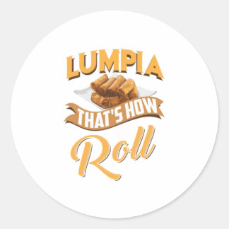 Coole Lumpia, wie wir funny Asian F Runder Aufkleber