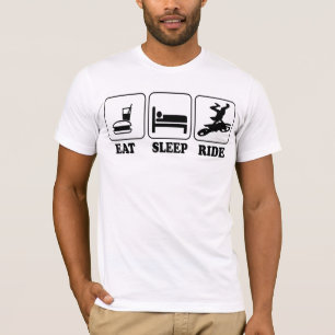Coole lustige essen, schlafen, reiten T-Shirt