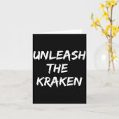 Coole Lustige Unleahe Kraken Shirt Geschenk Männer Karte (Gelbe Blume)