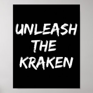 Coole lustige Unleahe Kraken-Shirt Geschenk Männer Poster