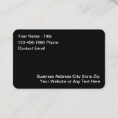 Coole Luxus-Car-Service-Visitenkarten Visitenkarte (Rückseite)