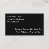 Coole Luxus-Car-Theme-Visitenkarten Visitenkarte (Rückseite)